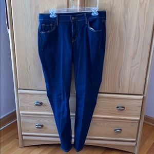 Old navy dark wash rockstar mid-rise jeans